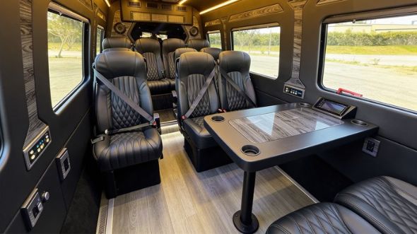 jurupa valley 12 passenger sprinter van interior