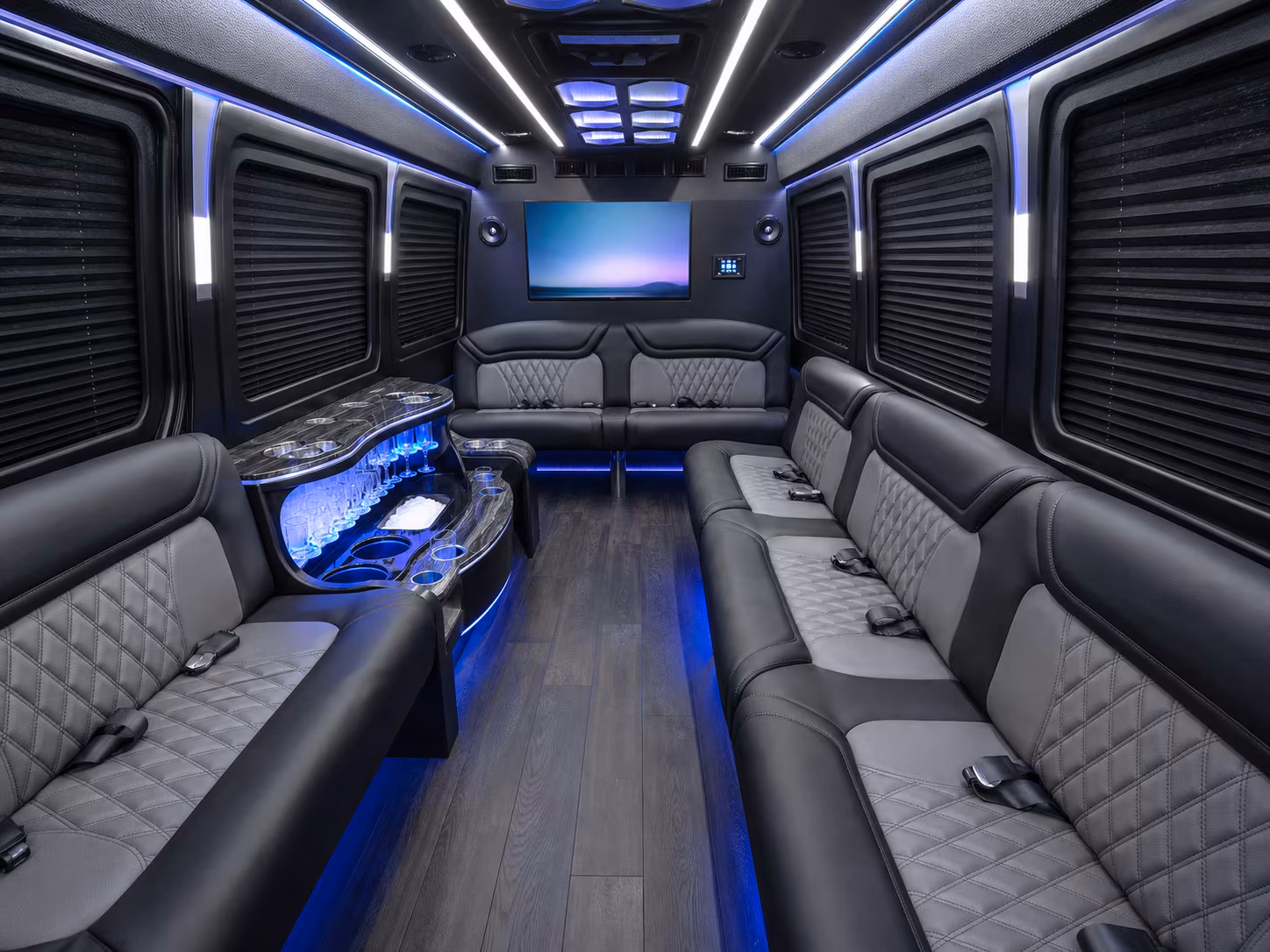 jurupa valley sprinter limousine inside