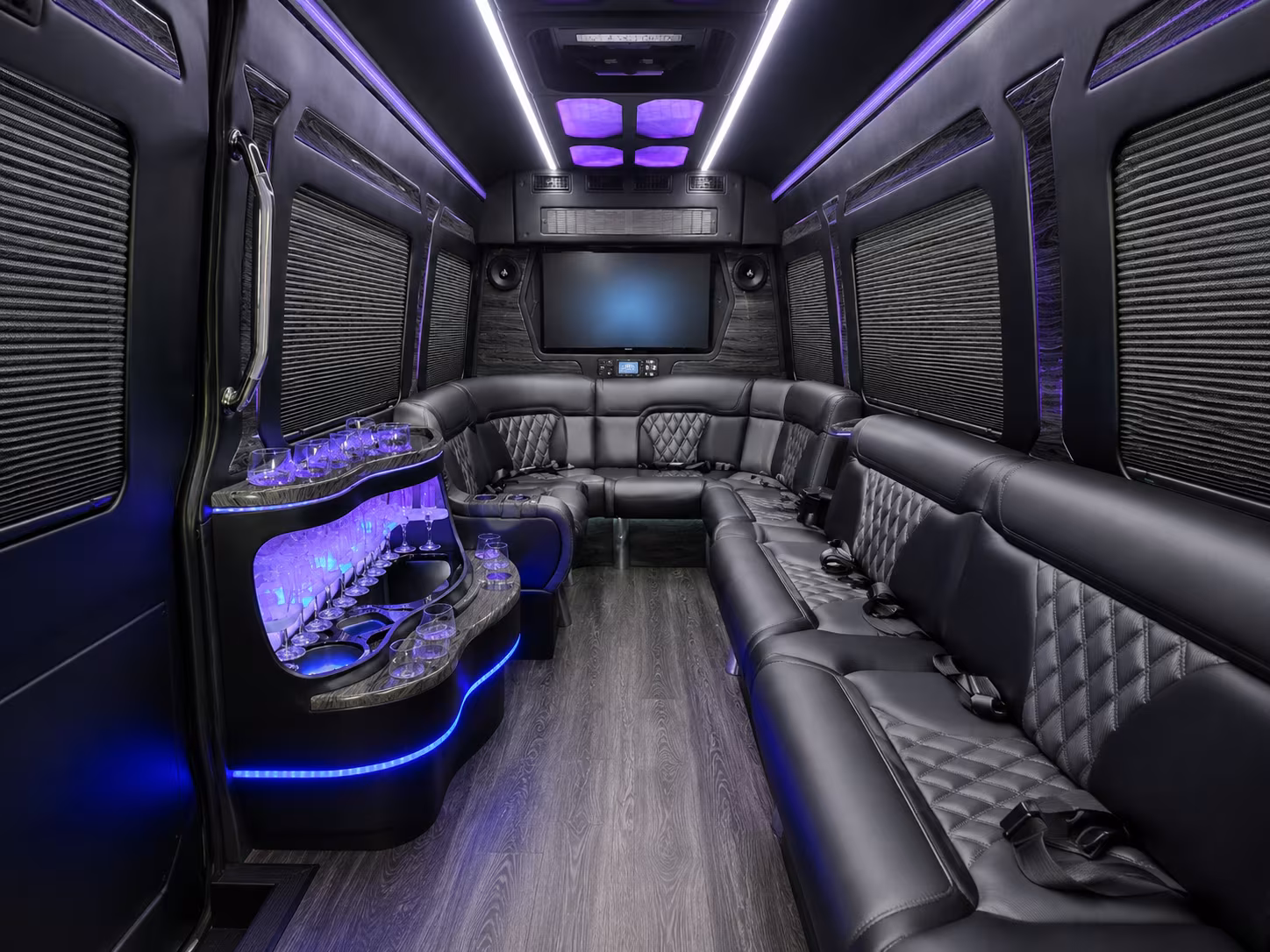 jurupa valley sprinter limousine interior